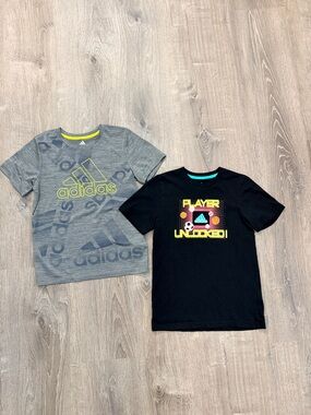 adidas Short Sleeve Tee - Set of 2 Boys Size 7
